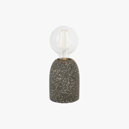 Spiro Table Lamp in Black terrazzo