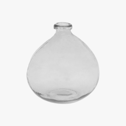 Orla Handblown Glass Vase in Smoke