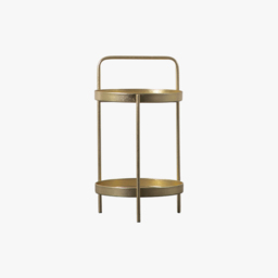 Decker Side Table in Gold