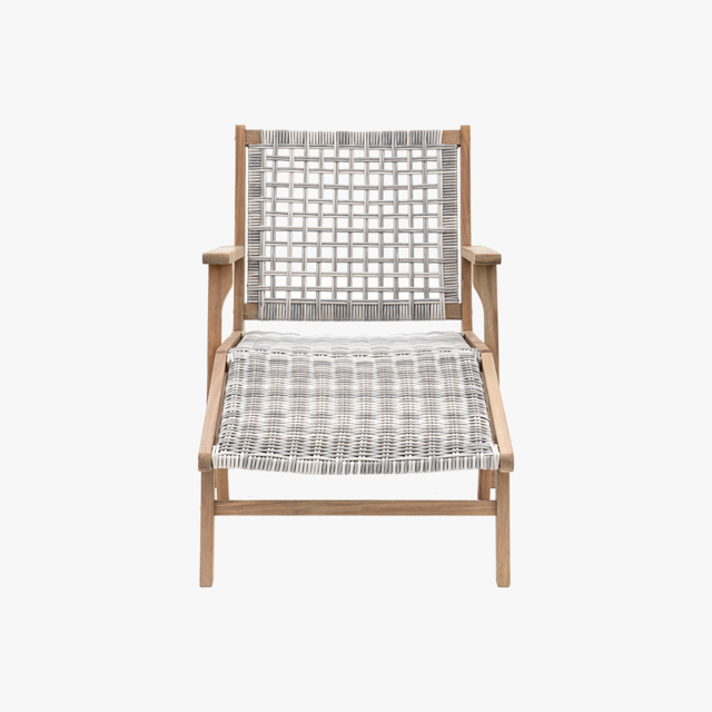 Reviver Outdoor Lounge Chair with Footstool