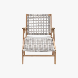 Reviver Outdoor Lounge Chair with Footstool