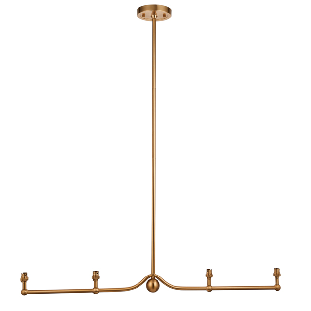 Lima 4lt Linear Pendant Fitting Aged Brass
