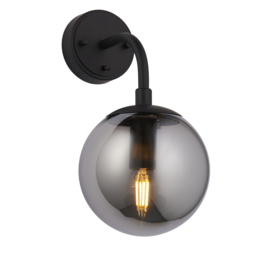 Luna Wall Light in Matt Black