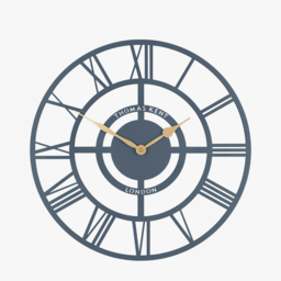 Cyrus Wall Clock in Blue