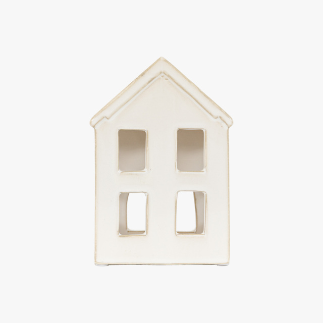 Winter Frost House Tealight Holder