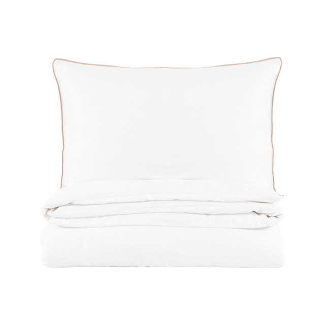 Nomi Egyptian Cotton Piped Duvet Cover Set, King