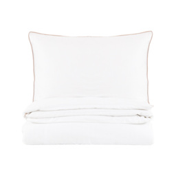 Nomi Egyptian Cotton Piped Duvet Cover Set, King