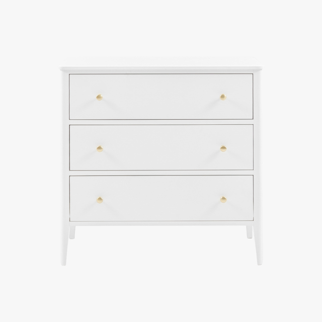Ardena 3 Drawer Chest of Drawers in White