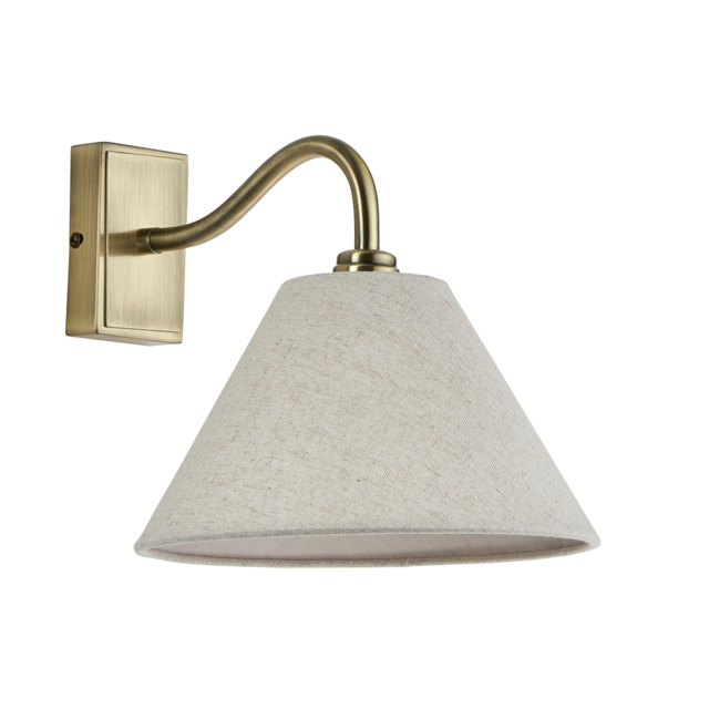 Brigitte Wall Light in Antique Brass