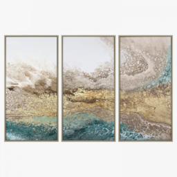 Tidal Wave Trio Framed Wall Art