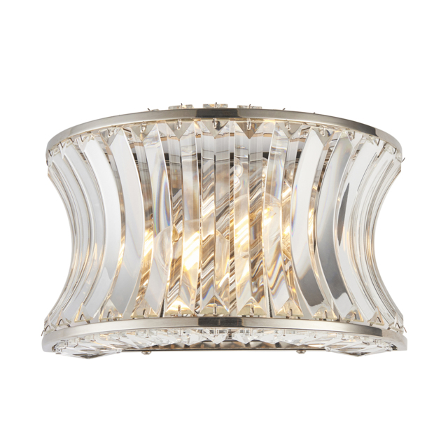 Barnwell Wall Light in Bright Nickel