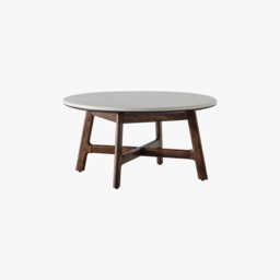 Palma Acacia and Marble Coffee Table