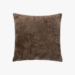 Lana Basketweave Cushion in Chocolate, Set of 2