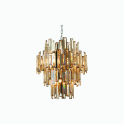 Antoinette Glass Pendant in Champagne