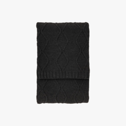 Dawdler Chenille Cable Throw in Grey