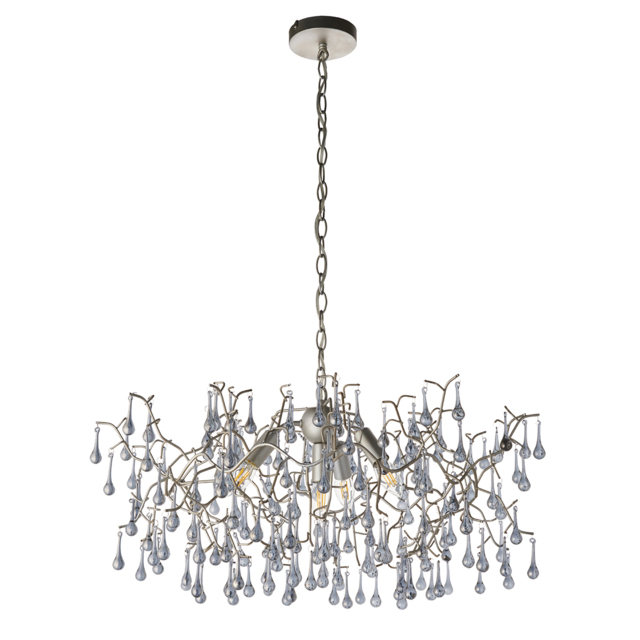Ena Hanging Chandelier in Silver