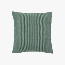 Aluna Pinstripe Cushion in Green