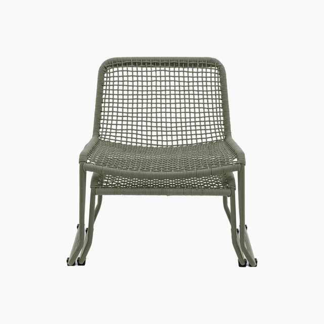 Take-a-break Outdoor Lounge Chair with Footstool in Green