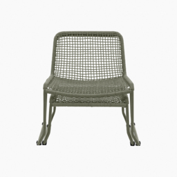 Take-a-break Outdoor Lounge Chair with Footstool in Green