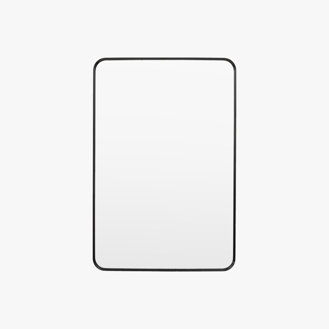 Glimpse Rectangle Mirror in Black