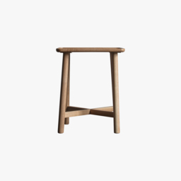 Noranda Oak Side Table in Brown