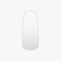 Glimpse Shaped Leaner Mirror in Gold