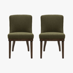 Arcadia Dining Chair in Green, Set of 2
