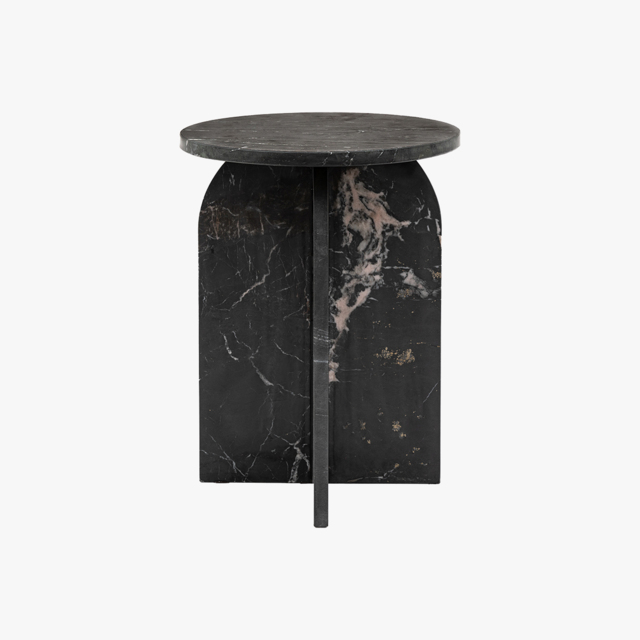 Athena Side Table in Charcoal
