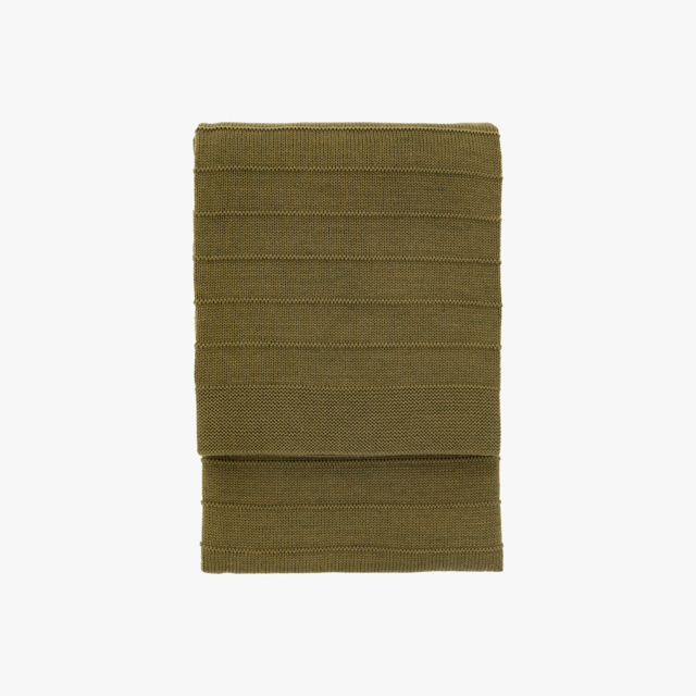 Marlow Knit Throw in Olive