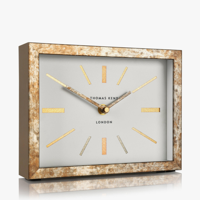 Odin Mantel Clock in Bronze