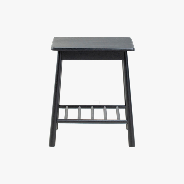 Rebecca Oak Side Table in Black