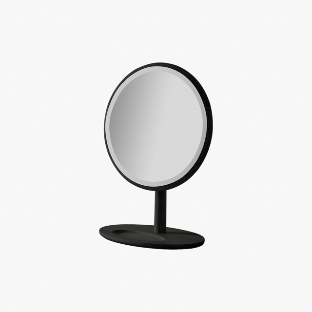 Rebecca Oak Dressing Table Mirror in Black