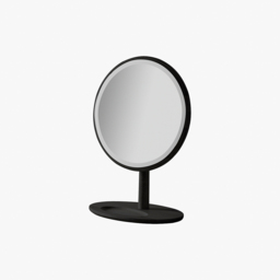 Rebecca Oak Dressing Table Mirror in Black