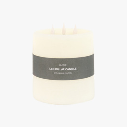 Homespun LED 3 Wick Candle in Ivory