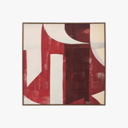 Garnet Abstract Framed Canvas