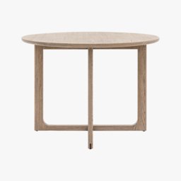 Whittle Round Dining Table in Smoked