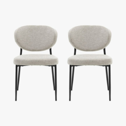 Kalmar Dining Chair in Natural, Set of 2