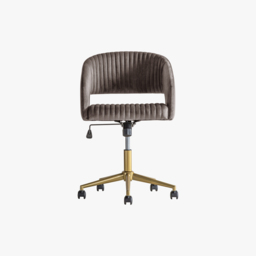 Niantic Grey Velvet Swivel Chair