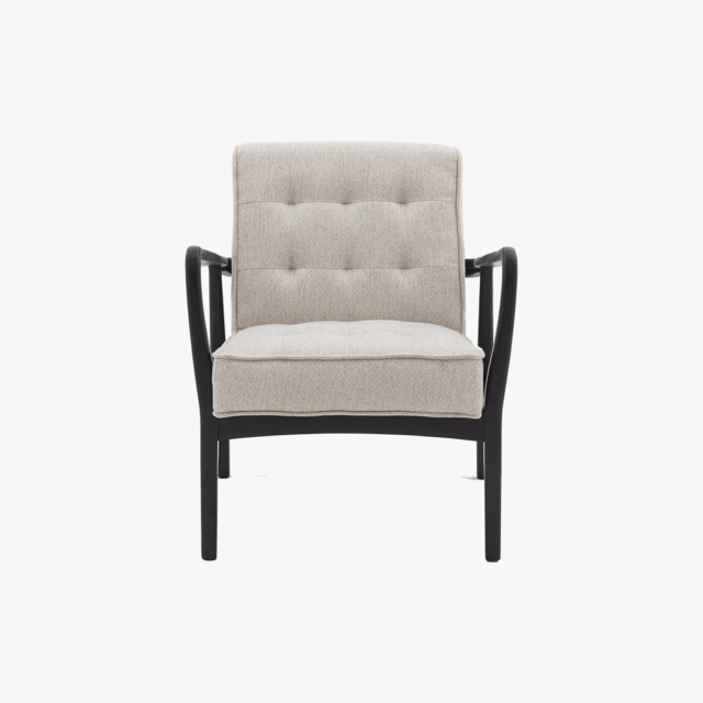 Brad Armchair in Black & Natural