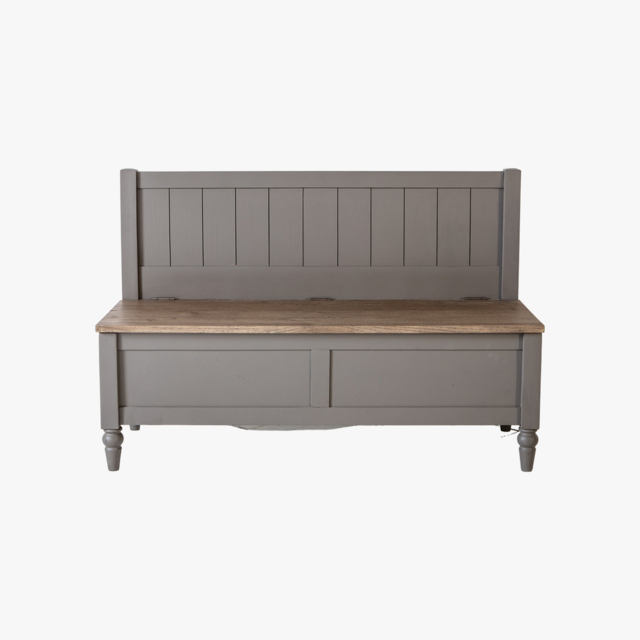 Cooper Oak Hall Bench in Storm Grey