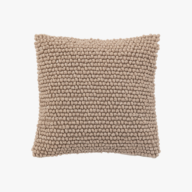 Ralph Taupe Textured Cushion
