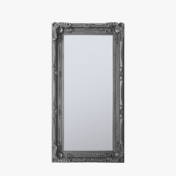 Victoria Standing Mirror in Silver