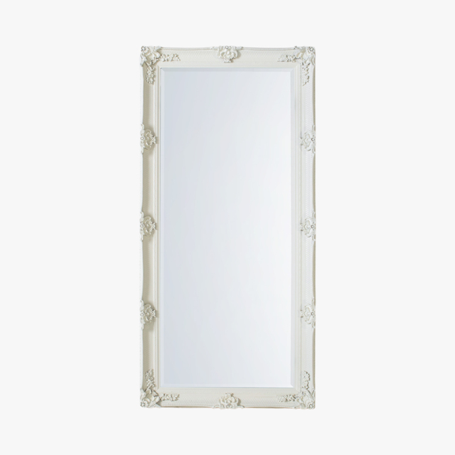 Clarissa Standing Mirror in Cream