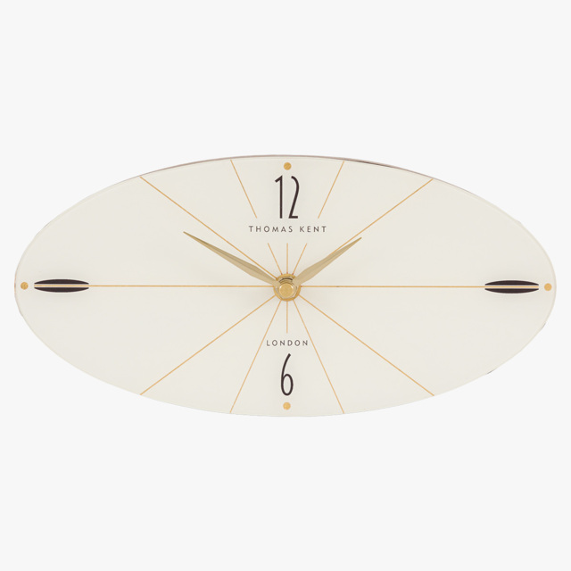 Tempo Mantel Clock in Dark Walnut, Large