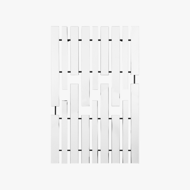 Stria Mirror in Silver