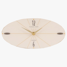 Tempo Mantel  Clock in Oak Stripe, Large