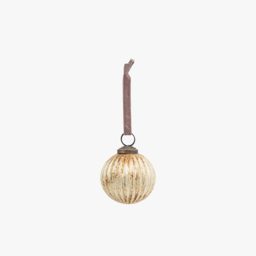 Mercier Rustic Antique Gold Bauble, Small, Set of 6