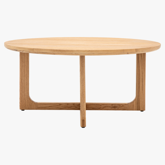 Whittle Round Coffee Table in Natural