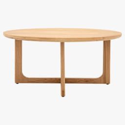 Whittle Round Coffee Table in Natural