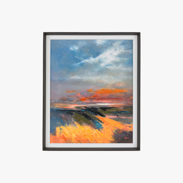 Shoreline Light Framed Canvas